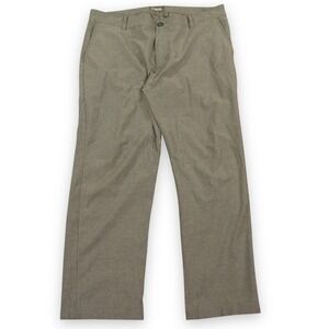 Linksoul Boardwalker Pants Men 36x26.5 Gray Golf Stretch Chino Polyester Comfort